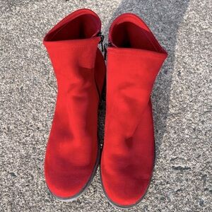 Arche Red Suede Booties​